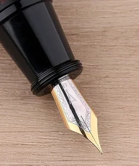 Gold fountain pen